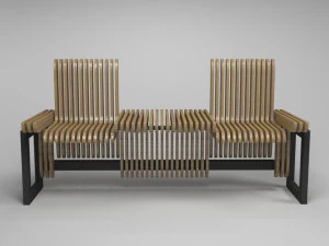 design bench transformer vr - ar - low-poly 3D Model
