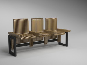 design bench transformer vr - ar - low-poly 3D Model