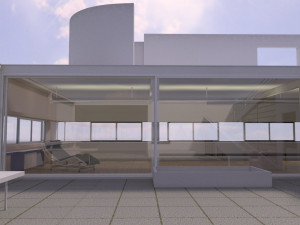 villa savoye Modelo 3D