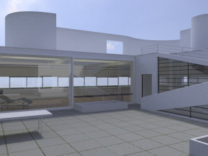 villa savoye Modelo 3D