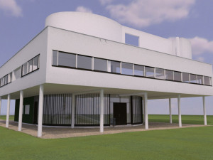 villa savoye Modelo 3D