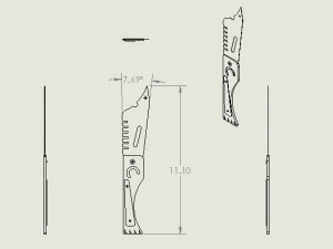 the knife 3D Print Model