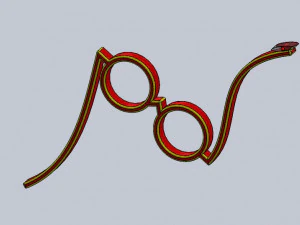 logo lettre n et porte-clés Modèles 3D en vedette