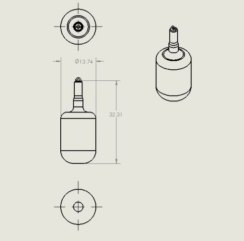 bottle key chain 3D Baskı Modeli .c4d .max .obj .3ds .fbx .stl .blend 