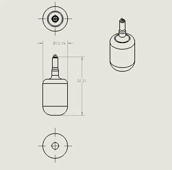 bottle key chain 3D Print Model .c4d .max .obj .3ds .fbx .stl .blend 