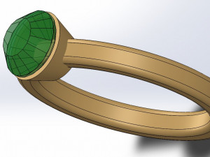 diamond ring 3D Модель
