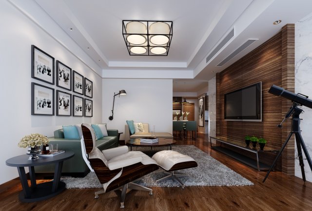 interior living room Modèle 3D .c4d .max .obj .3ds .fbx .stl .blend 