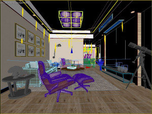 interior living room Modèle 3D
