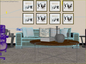 interior living room Modèle 3D