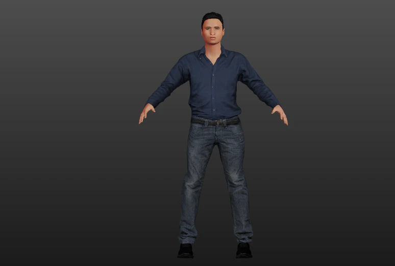 human2-joun 3D Model .c4d .max .obj .3ds .fbx .stl .blend 