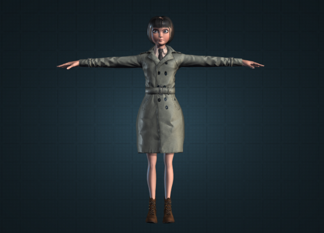 human3-roze 3D Model .c4d .max .obj .3ds .fbx .stl .blend 