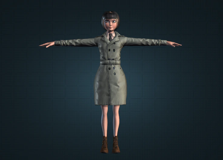 human3-roze 3D Model .c4d .max .obj .3ds .fbx .stl .blend 