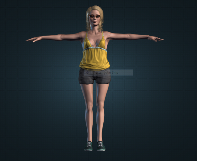 human-katy 3D Model .c4d .max .obj .3ds .fbx .stl .blend 