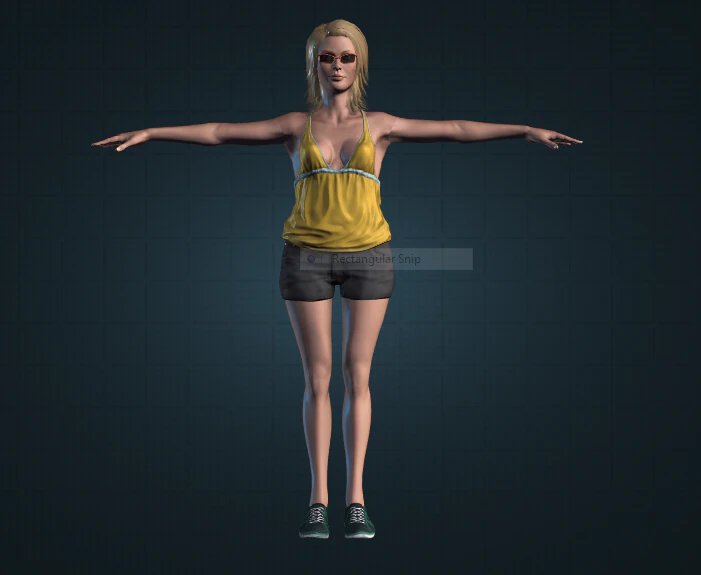 human-katy 3D Model .c4d .max .obj .3ds .fbx .stl .blend