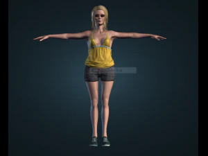 मानव-कैटी 3D मॉडल