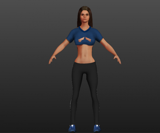 human-jenifer Modèle 3D .c4d .max .obj .3ds .fbx .stl .blend 