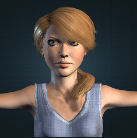 human-july 3Dモデル .c4d .max .obj .3ds .fbx .stl .blend 