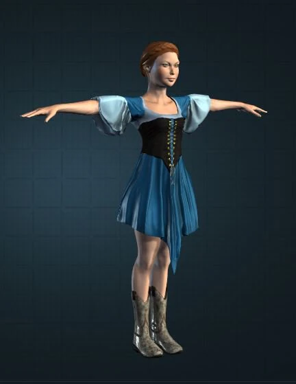 human-cristina 3D Model .c4d .max .obj .3ds .fbx .stl .blend 