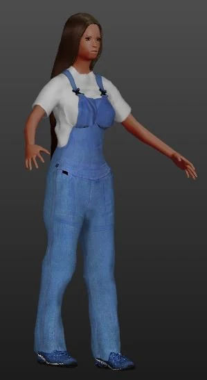 人間のディアナ 3Dモデル .c4d .max .obj .3ds .fbx .stl .blend 