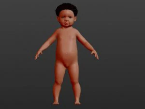 ni&ntilde;o-humano Modelo 3D