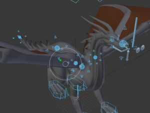 black dragon rigged Modelo 3D