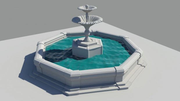 fountain 3D मॉडल .c4d .max .obj .3ds .fbx .stl .blend 
