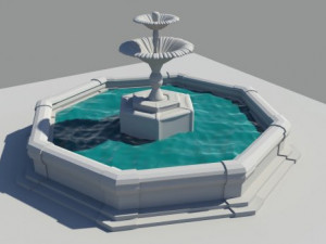 fountain 3D 모델