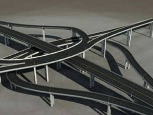 street junction road 3d mode 3D 모델