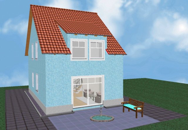House 01 3D Model .c4d .max .obj .3ds .fbx .stl .blend 