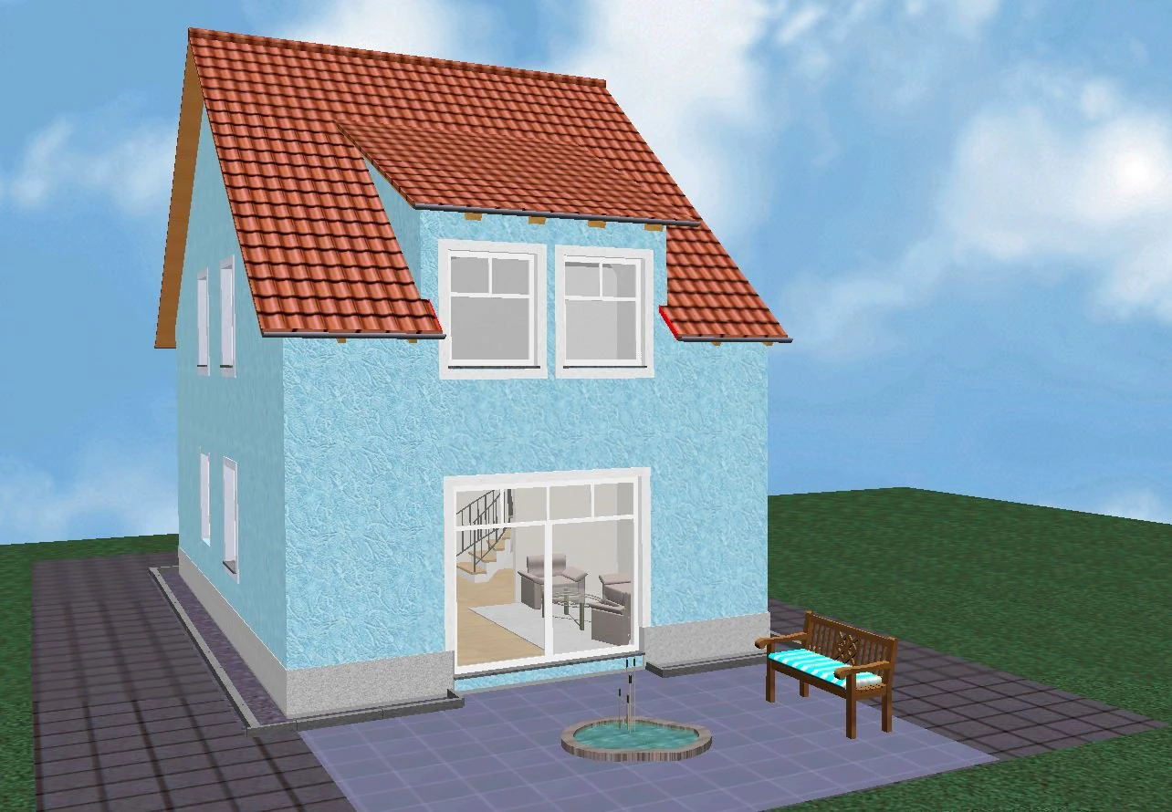 House 01 3D Model .c4d .max .obj .3ds .fbx .stl .blend 