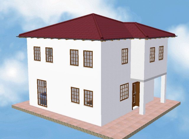 House 07 Modello 3D .c4d .max .obj .3ds .fbx .stl .blend 
