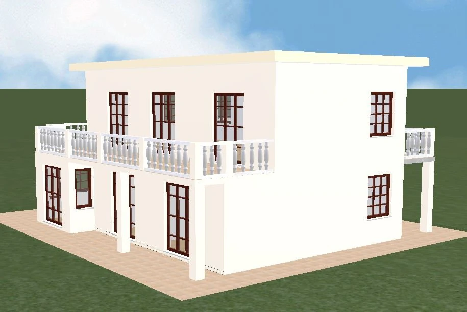 मकान 02 3D मॉडल .c4d .max .obj .3ds .fbx .stl .blend 