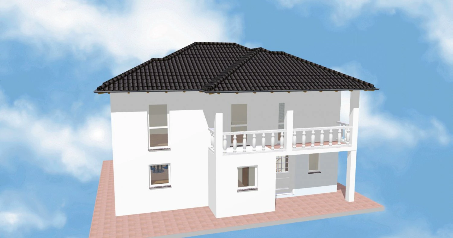 House 04 3D Model .c4d .max .obj .3ds .fbx .stl .blend 