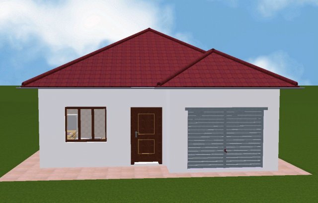 House 09 3D 模型 .c4d .max .obj .3ds .fbx .stl .blend 