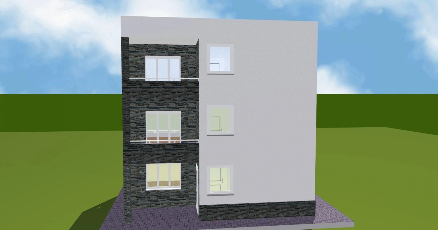 House 22 3D Print Model .c4d .max .obj .3ds .fbx .stl .blend