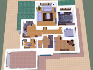 House 23 3D Print Model
