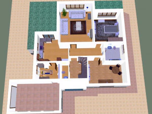 House 23 3D Print Model