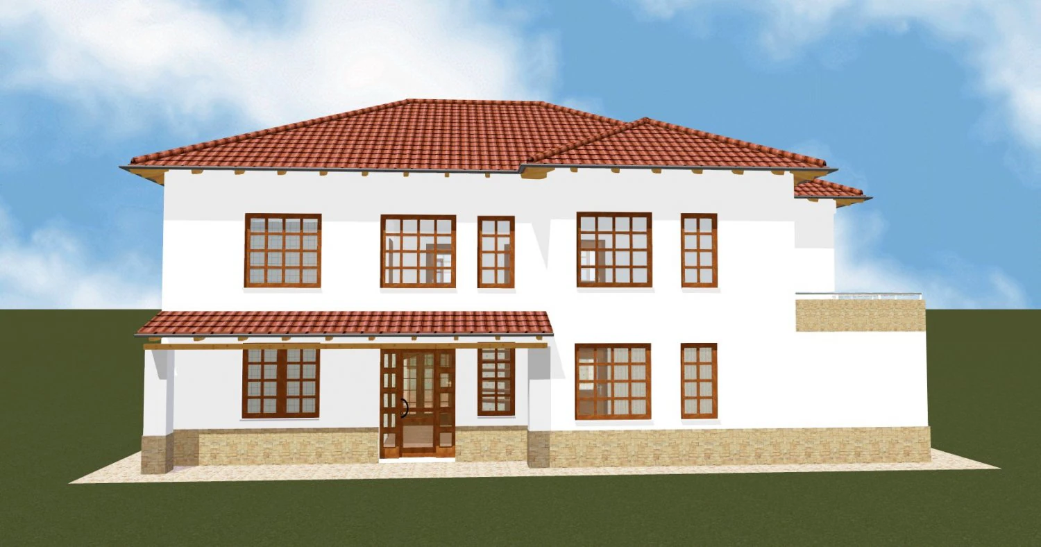 House 24 3D Print Model .c4d .max .obj .3ds .fbx .stl .blend 