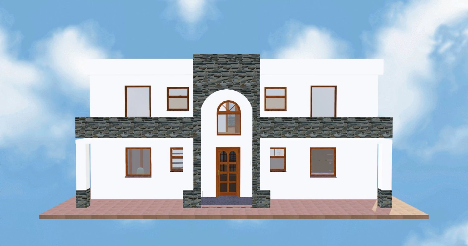 House 25 3D Print Model .c4d .max .obj .3ds .fbx .stl .blend 