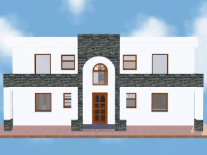 मकान 25 3D प्रिंट मॉडल