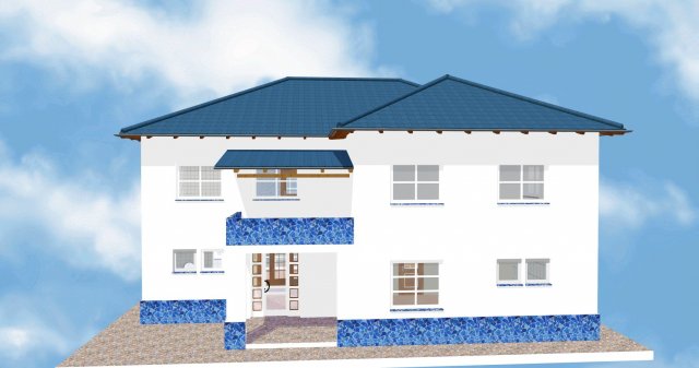 House 28 3D-printmodel .c4d .max .obj .3ds .fbx .stl .blend 