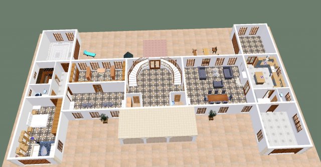 House 32 3D Model .c4d .max .obj .3ds .fbx .stl .blend 
