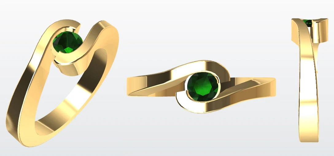 argolla piedra bicelada 3D Print Model .c4d .max .obj .3ds .fbx .stl .blend 
