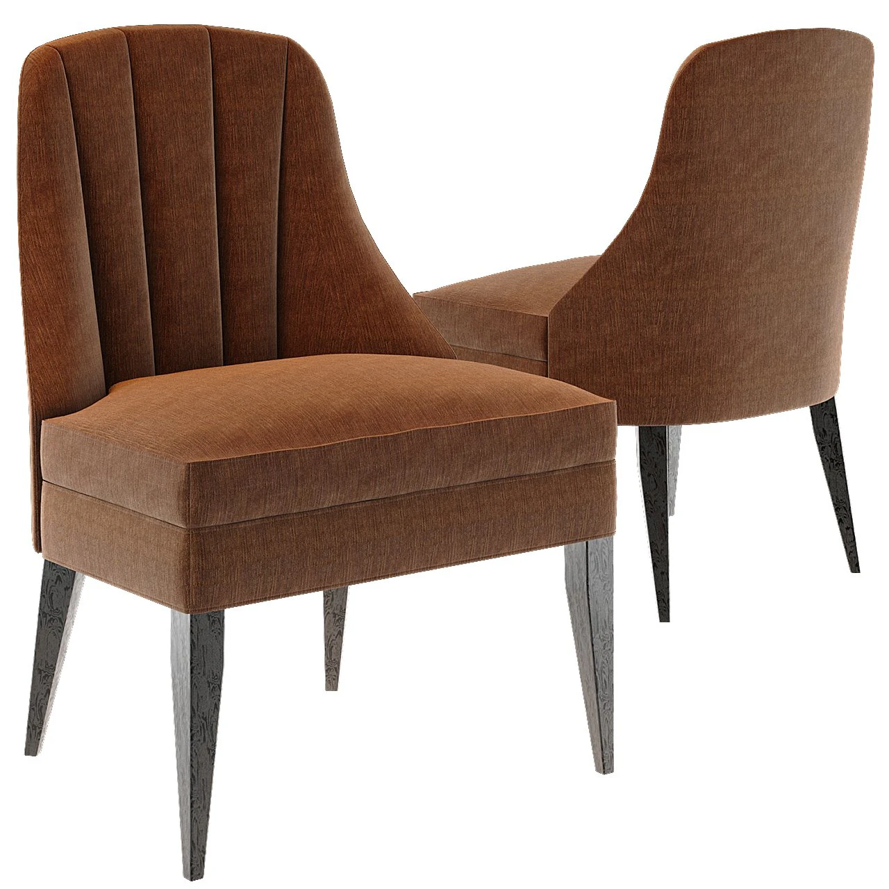 modern armchair kreslo velvet 3D Model .c4d .max .obj .3ds .fbx .stl .blend 