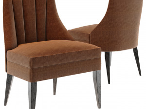 modern armchair kreslo velvet 3D Model