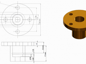 bearing support Model Cetak 3D