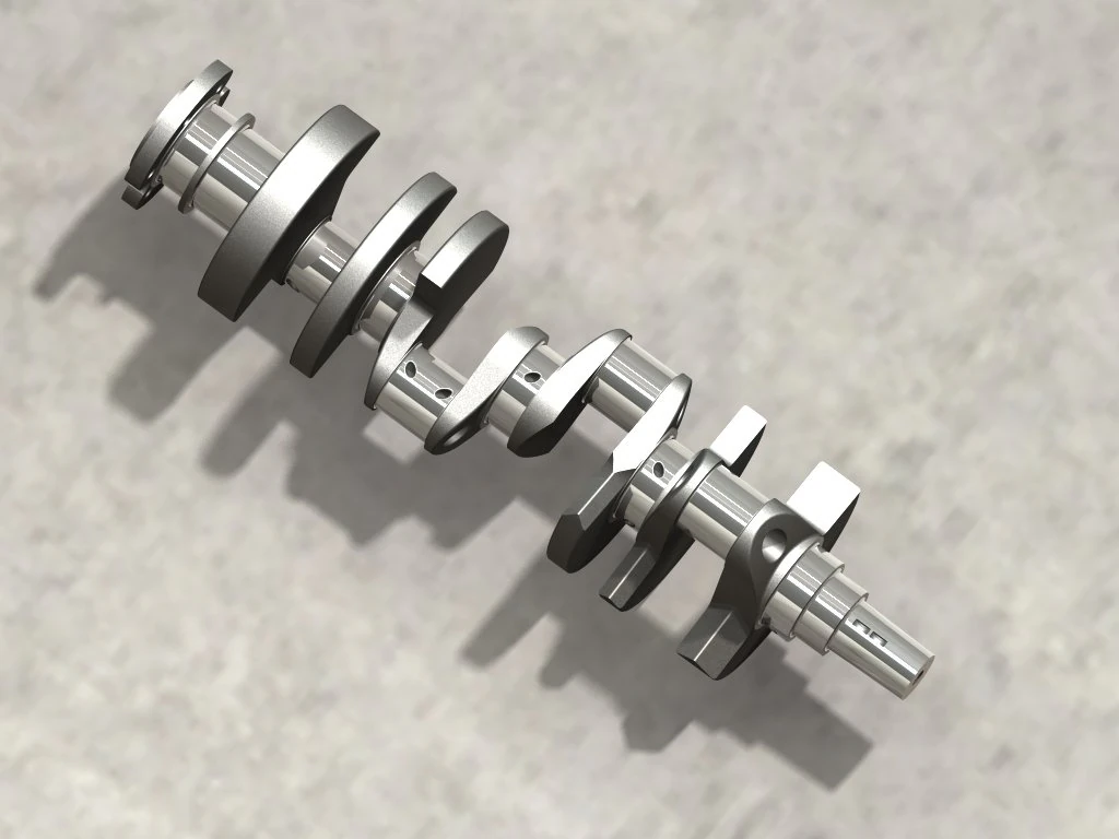 chevy crankshaft 3D Print Model .c4d .max .obj .3ds .fbx .stl .blend