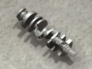 chevy crankshaft 3Dプリントモデル