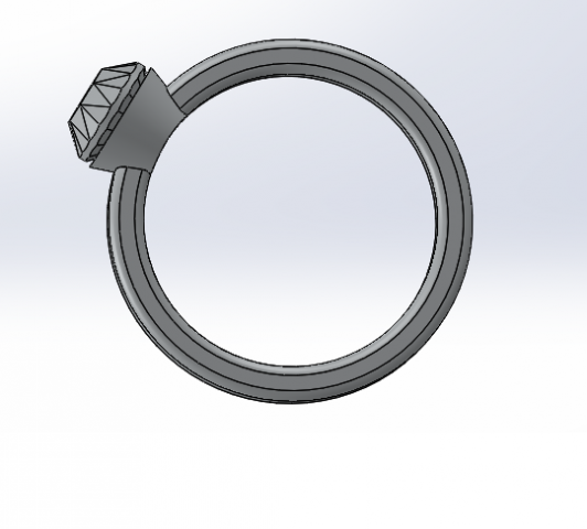 diamond ring 3D Print Model .c4d .max .obj .3ds .fbx .stl .blend