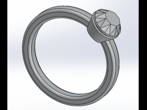 diamond ring 3D Print Model